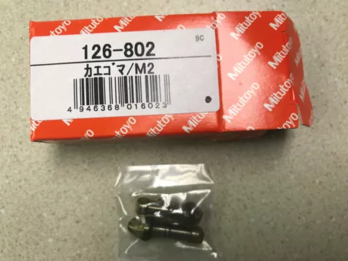 MITUTOYO 126-802 ANVIL SET 44-28 PITCH FOR SCREW THREAD MICS SERIES 126