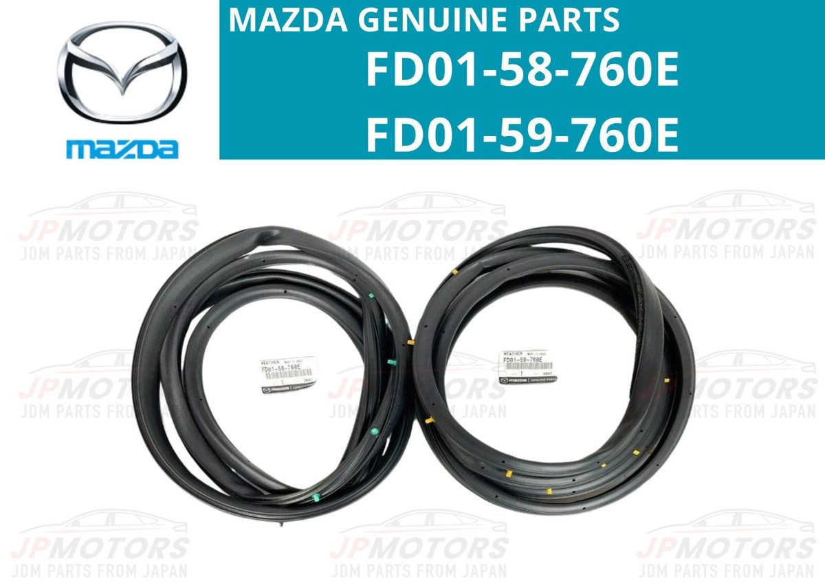 MAZDA Genuine RX7 RX-7 FD FD3S Front Door Weatherstrip Seal Rubber