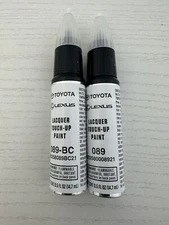 GENUINE TOYOTA OEM TOUCHUP PAINT WIND CHILL PEARL KIT 089 & 089-BC (2 PARTS)