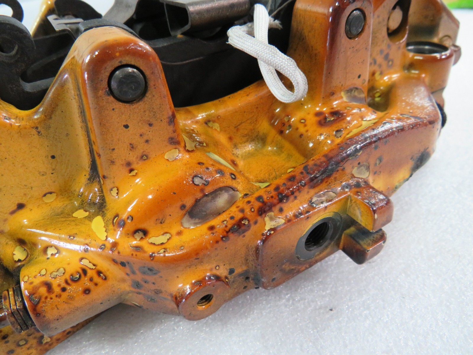 McLaren 720S, RH, Right, Rear Brake Caliper, Yellow, Used, Dmg, P/N 14CA065CP