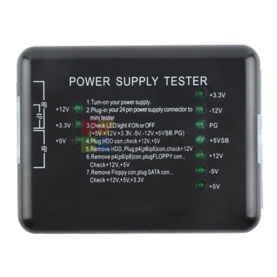 PC Computer Power Supply Tester ATX Power Supply Diagnostic Instrument Tester
