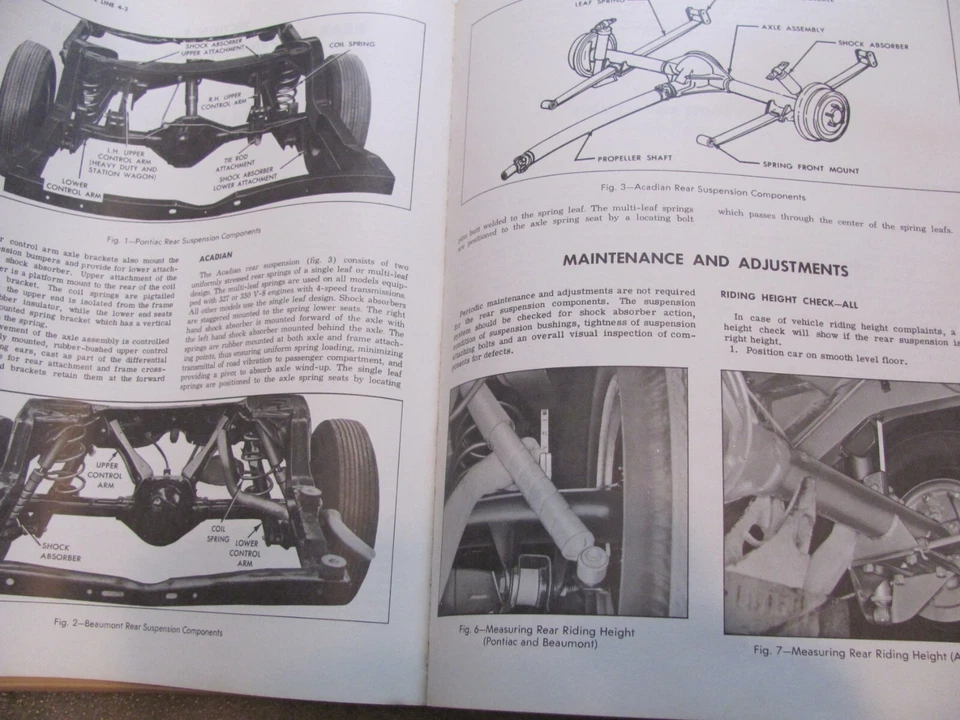 Pontiac Acadian Beaumont 1968 manual de servicio de taller genuino original OEM Canadá Foto 4 de 4