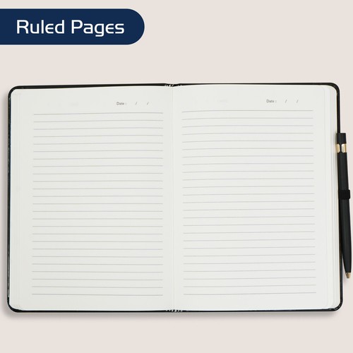 Notes Diary Journal Notebook A6/A5/A4 Lined Hardback Ruled Notepad Premium Book - Bild 13 von 79