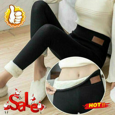 Women Winter Thick Warm Fleece Lined Fur Thermal Tight Pencil Leggings Pants Hot