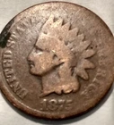 1875 Indian Head Cent Penny 1C # - G - #12527