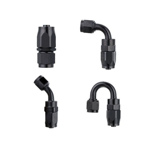 4Pcs Oil Fuel Line Hose End Fitting Adapters Kits 0°Degree AN8 Aluminum Hose End - Picture 7 of 16
