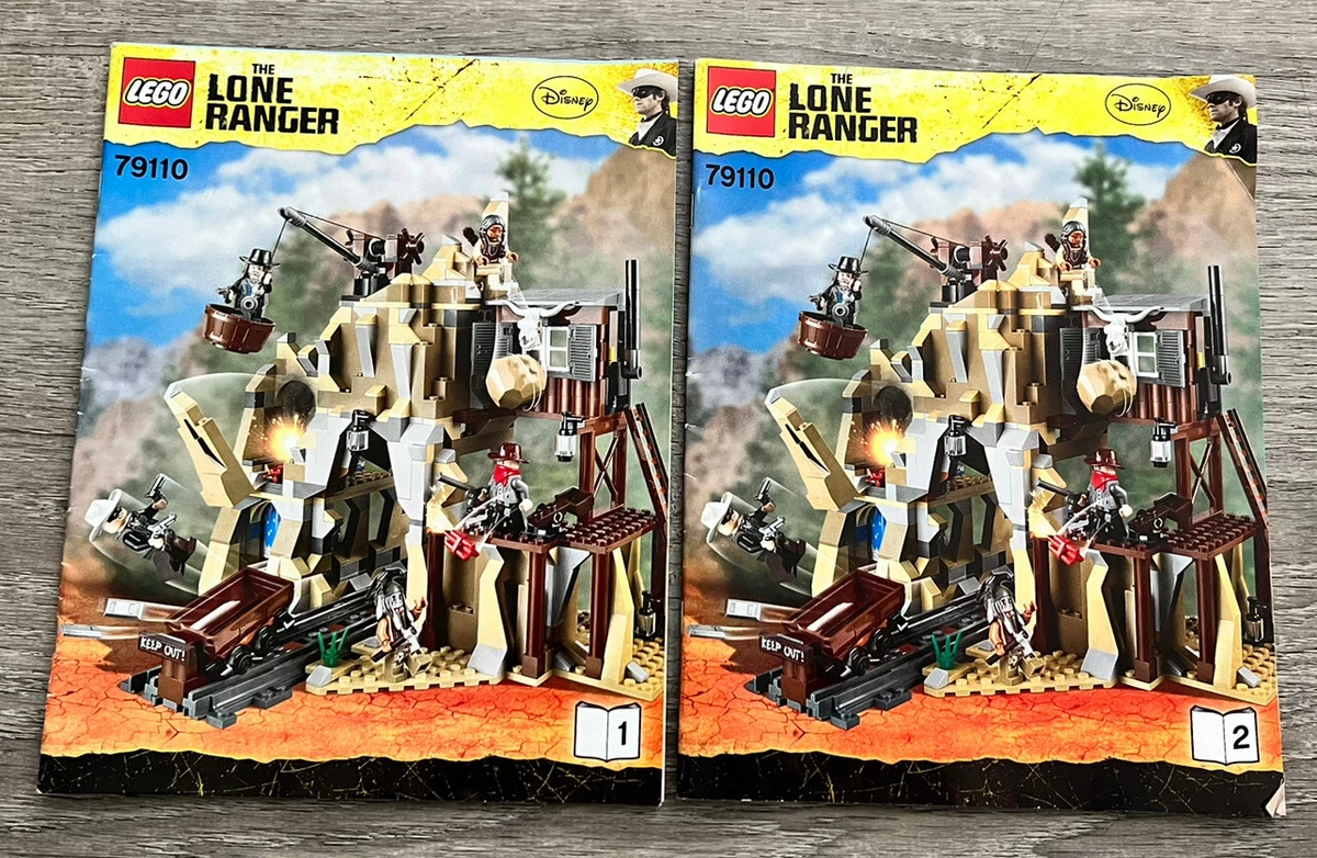 Lego Lone Ranger 79110 Silver Mine Shootout Instruction Manuals Part I II