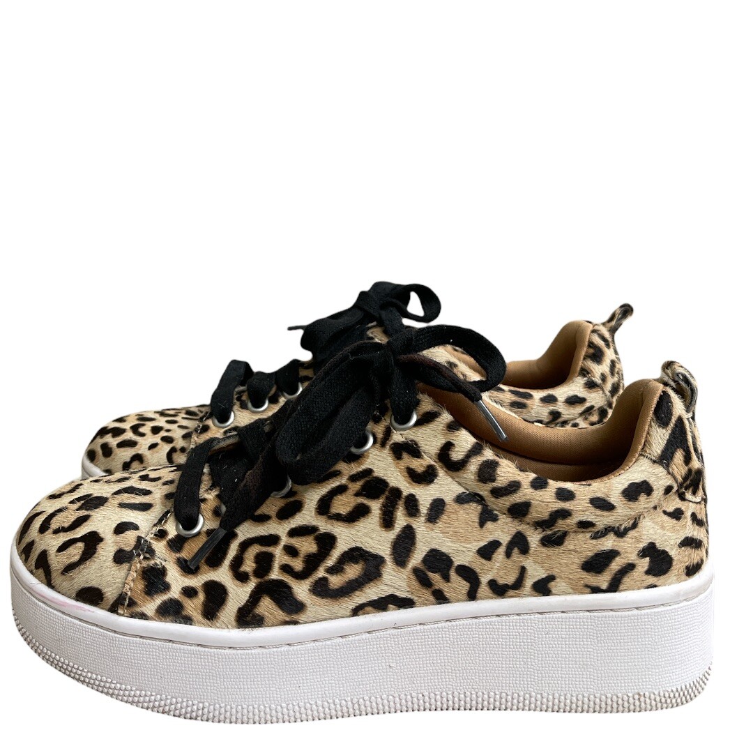 halogen leopard sneakers