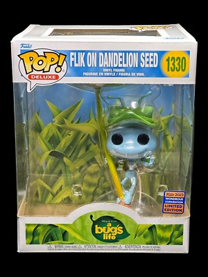 Funko Pop! Flik On Dandelion Seed #1330 - 2023 Wonderous Sticker - Ready To Ship