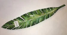25" Tommy Bahama PALM LEAVES PALM FROND SERVING DISH. 25" long. MELAMINE.