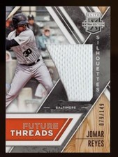 2017 ELITE EXTRA EDITION JOMAR REYES RC SILHOUETTES RELIC #79/149 ORIOLES