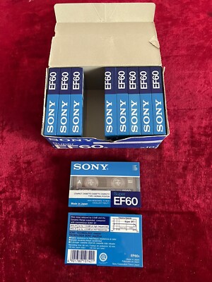 MC leeren kassetten Sony Super  EF 60 Tape Audio  cassettes 10 Pieces NEW-japan