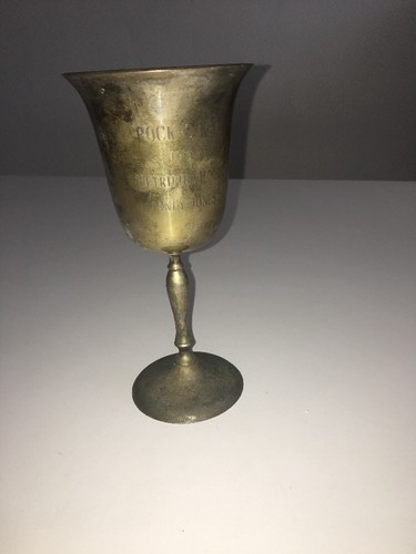 VINTAGE LEONARD SILVERPLATED E.P.N.S. WINE CHAMPAGNE CUP GOBLET - Picture 7 of 12