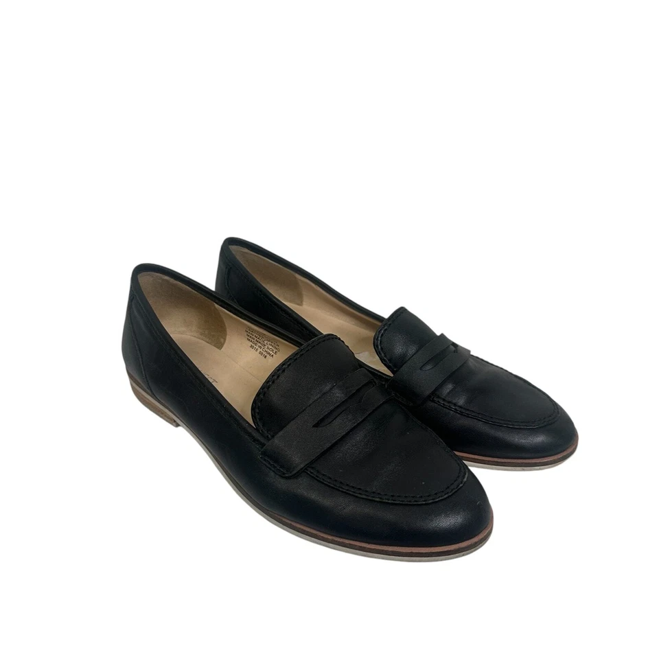 Nine West Black Leather Slip On Dress Shoe Loafer 6.5  - Image 4 of 4