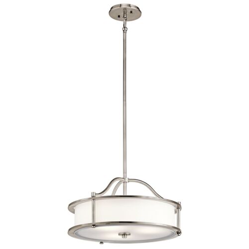 Premium hanging lamp CORDA 3-flmg Ø61 cm adjustable lamp living room glare low-