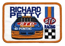 Richard Petty STP NASCAR Racing Patch Iron Sew On Vintage Style Retro Hat