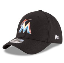 Mens New Era MLB 39Thirty Diamond Era Flex Fit Cap - Miami Marlins Size S/M