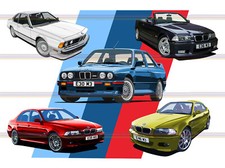 BMW Car Models Theme Retro style metal tin sign/plaque