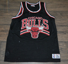 RARE  Chicago Bulls Michael Jordan Jersey Mitchell  Ness Vintage Black XL
