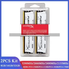 32GB 16GB 8GB 2133 2400 2666 3200 MHz Desktop DDR4 Memory Kit 288pin DIMM -White