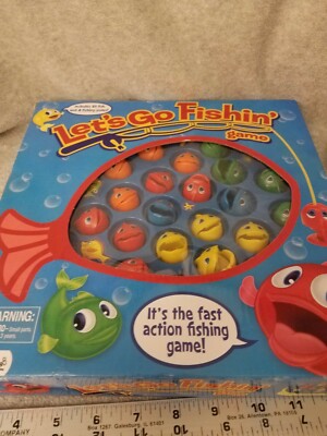 New Cardinal Classic Let's Go Fishin' Game Fishing Motorized Game Board