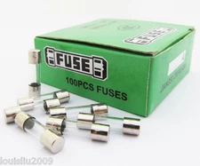 100pcs Fast Blow Glass Fuse 5x20mm 0.5A 250V Fast Quick Acting Blow Glass Tube