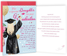 Graduation Gifts Cards for Daughter,2026 College Graduation Card Gifts for Daugh