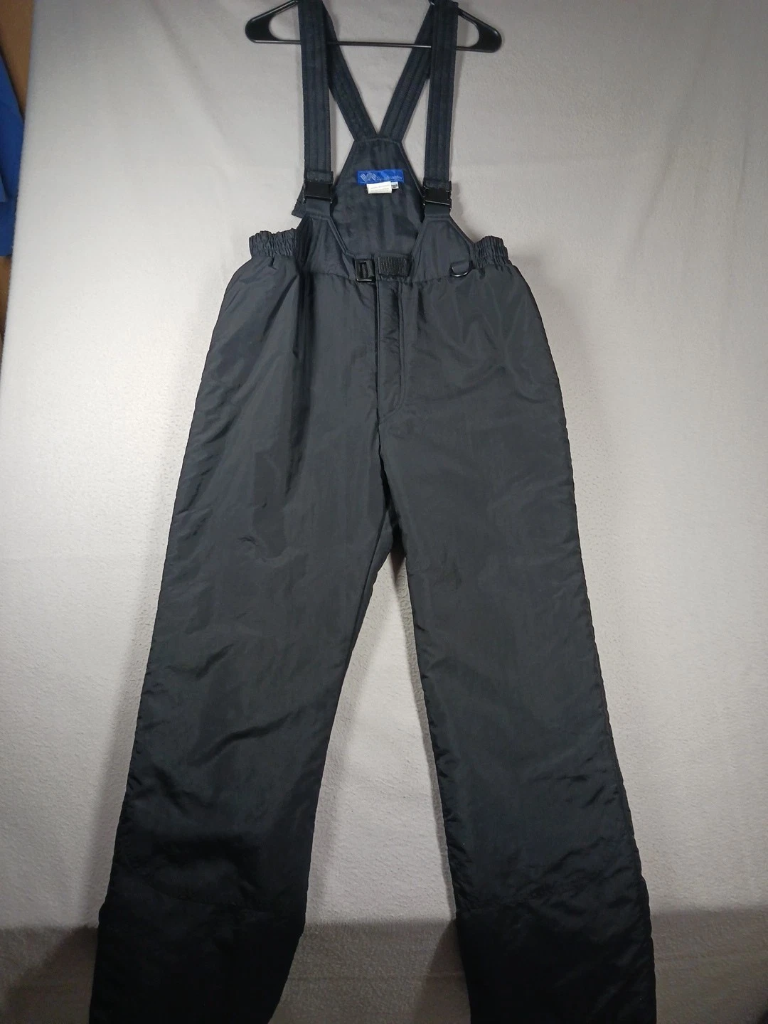 Sportscaster Bib Ski/Snow Pants Men Large Overall Black Insulated Snowboard Zip