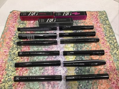 NOS Lot of 15-Avon Mascara:Black/ Brown ,Super Full,BIG,super Shock,Daring +++