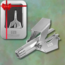 Manual Nose Hair Trimmer Clipper Stainless Steel Grooming Tool For Men