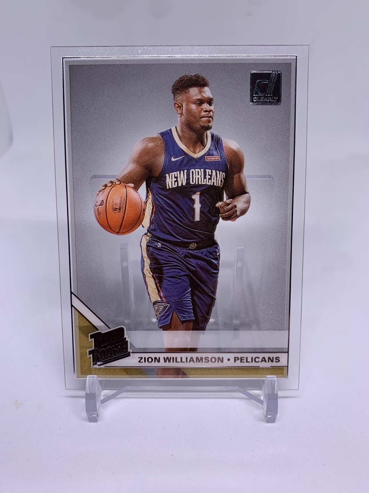 2019-20 Panini Clearly Donruss Rated Rookie #51 Zion Williamson RC