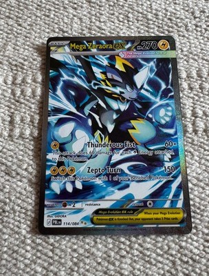 Pokemon Tcg Mega Zeraora EX  114/084 Pitch Black Secret Illustration Rare - MC