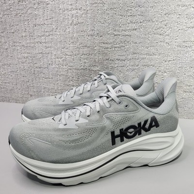 Hoka Men\'s White Athletic Running Shoes with Grey Logo HOKA Men main image 2