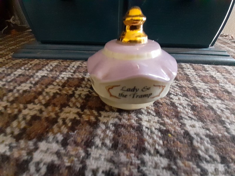 Lenox Disney Spice Jar Lid Top Cover Replacement Lady and the Tramp Perfect
