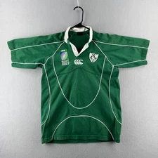 Ireland Rugby Jersey Youth 14 (Fits Mens Small) Cotton Canterbury Short Sleeve