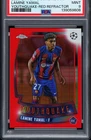Lamine Yamal 2023 Topps Chrome UEFA #YQ-7 Red Refractor Youthquake RC 5/5 PSA 9