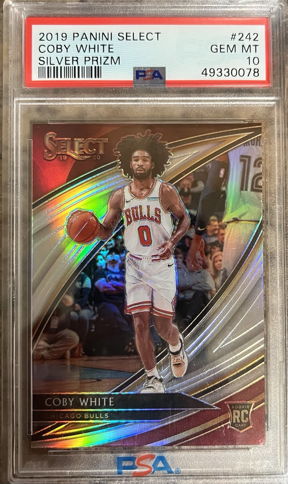 2019 PANINI SELECT #242 COBY WHITE SILVER PRIZM RC BULLS HORNETS COURTSIDE SSP