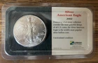 2002 American Silver Eagle in Littleton Coin Company Packaging