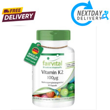 Fairvital | Vitamin K2 MK7-90 Kapseln - schluckfreundlich - HOCHDOSIERT - 100...