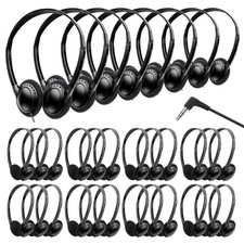 Bulk Headphones 100 Pack for Kids School Classroom, Wholeslae Wired Adjustabl...