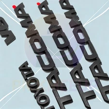 For 2005-2015 Tacoma Letter 3D Matte Black Adhesive Door Side Emblem Kit V6 5pcs
