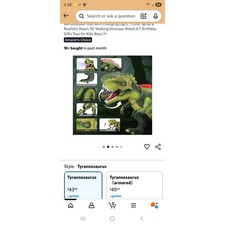 Remote Control Dinosaur Toys for Kids 3-5-7, Upgraded T Rex Dinosaur