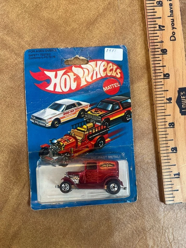 Mattel Hot Wheels 1981 edición #2016 Ford modelo A-ok rojo primeros tiempos en ampolla Foto 2 de 4