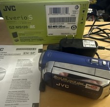 JVC Everio GZ-MS120AU Digital Camcorder Blue TESTED WORKING