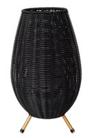 Led Akku Tischlampe Dimmbar Schwarz IP44 Balkon 36 Cm 3000 K Tischleuchte AußEn