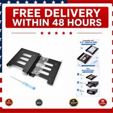 2.5 to 3.5 SSD HDD Mounting Bracket Kit 2-Pack Metal