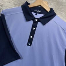 Bad Birdie Pique Polo Men  s L Lavender