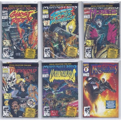 Midnight Sons crossover lot 1 2 3 4 5 unlimited 1992 Marvel Ghost Rider Morbius