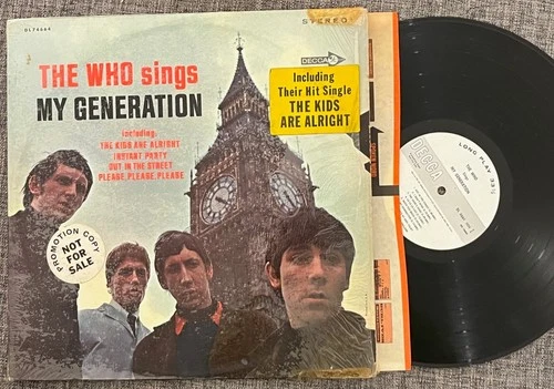 THE WHO-SINGS MY GENERATION LP 1st PRESS WLPROMO/shrink/HYPES-RARE