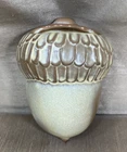 Vintage Frankoma Pottery Acorn Nut Wall Hanger Planter Desert Gold #190